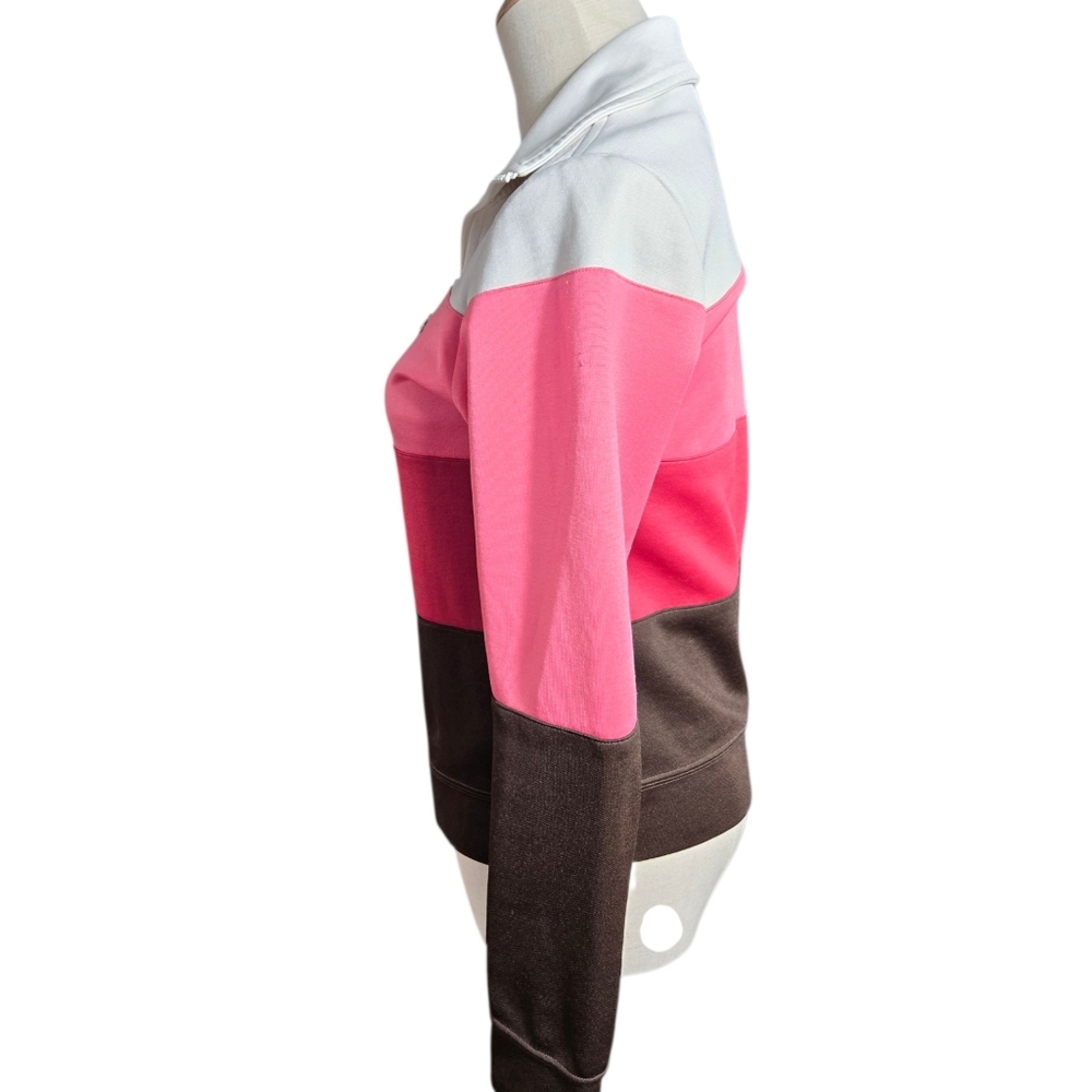 Lacoste Women's Pink and Brown Track Jacket - Picture 4 of 9